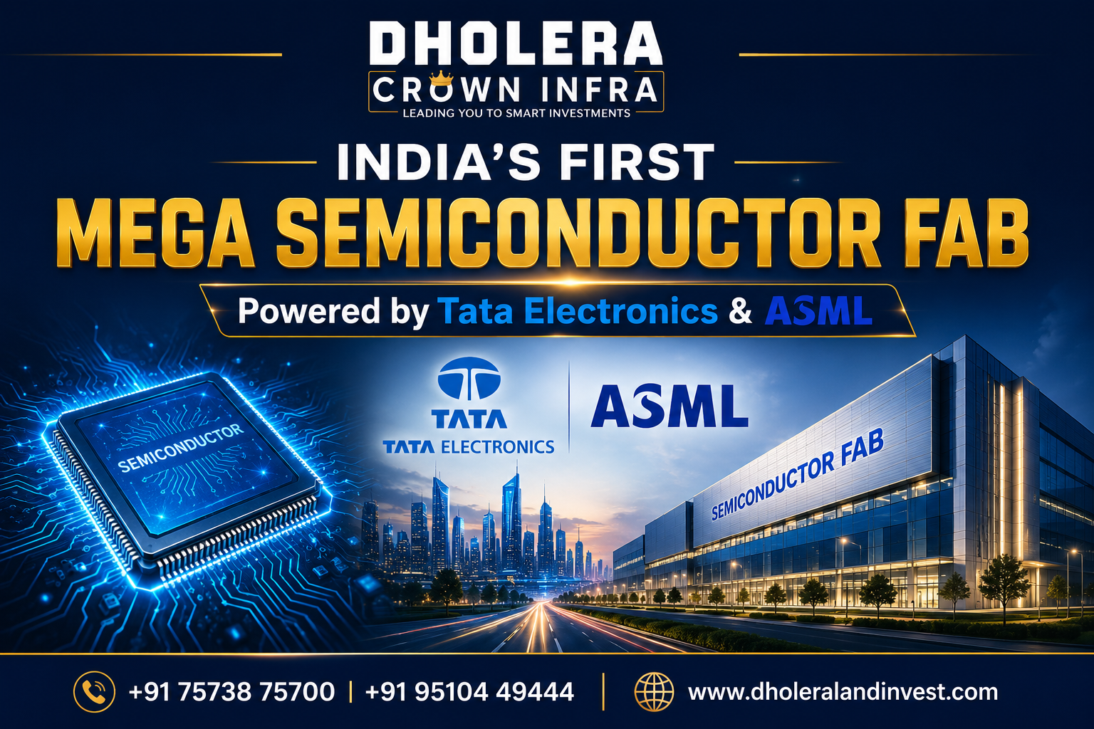 Tata Electronics & ASML Partnership Accelerates Dholera's Rise as India's Semiconductor Capital